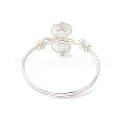 Muschelperle Fingerringe&nbsp;RJEW-JR00944-02