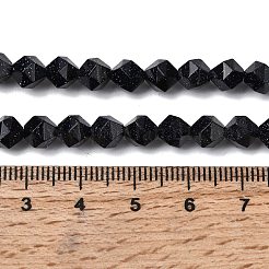 Synthetische blauen goldstone Perlen Stränge&nbsp;G-Z119-A24-01