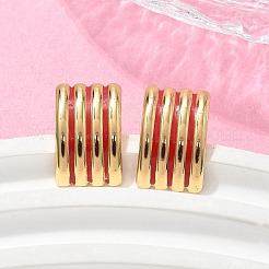 Pendientes de botón de acero inoxidable 304&nbsp;EJEW-A130-03B-G
