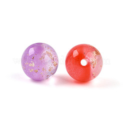 Perle di resina trasparente bicolore&nbsp;RESI-N042-12mm-12
