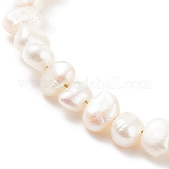Bracciale scorrevole da donna con perle naturali e perline&nbsp;BJEW-JB08330-01