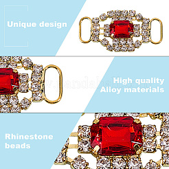 10 Stück 5 Farben Messing Strass Schuhdekoration&nbsp;FIND-GF0007-26