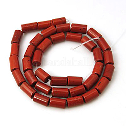 Natürliche rote Jaspis Perlen Stränge&nbsp;G-E207-10x6mm