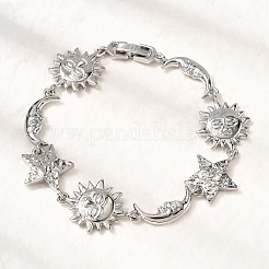 Lien en laiton bracelets pour les femmes&nbsp;LS-BJEW-C118-01P