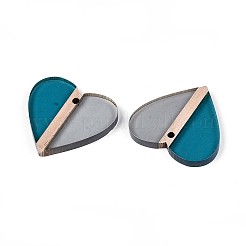 Resina trasparente e pendagli in legno&nbsp;RESI-T057-56A