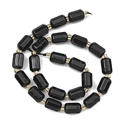 Natürliche schwarze Turmalin Perlen Stränge&nbsp;G-D103-A05