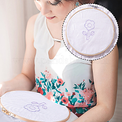 Stick- und Stichstickerei aus Kunststoff&nbsp;DIY-WH0304-966