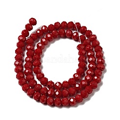 Chapelets de perle en verre imitation jade&nbsp;GLAA-F001-6x4mm-29