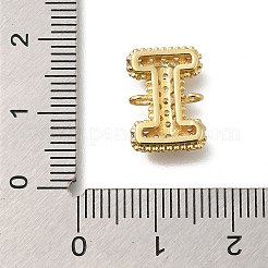 Messing Micro Pave Buchstabenglieder mit Zirkonia&nbsp;KK-I717-04I