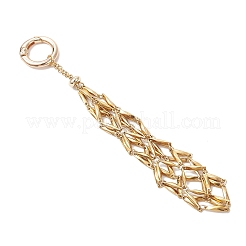 Bolsa de macramé de acero inoxidable 304 con soporte para piedras vacías&nbsp;SA-CJ5EA2-01