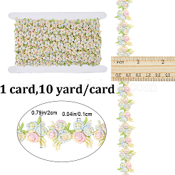 Ruban de bordure en polyester à fleurs de 10 mètre&nbsp;OCOR-GF0003-07A