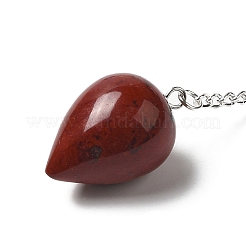 Wünschelrutenpendel aus natürlichem rotem Jaspis&nbsp;G-R492-01S-10