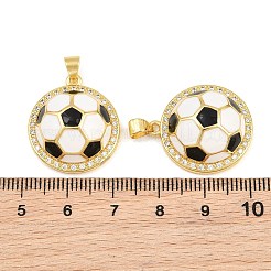 Pendenti in zirconi cubici trasparenti in micro pavè di ottone&nbsp;CU-CBA765C-04A-G