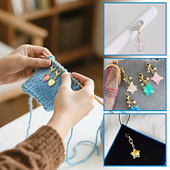 96 pièce de 16 styles de décorations suspendues en acrylique&nbsp;HJEW-PH02522
