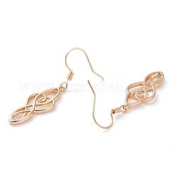 Boucles d'oreilles avec pendentif en laiton&nbsp;EJEW-B002-03G
