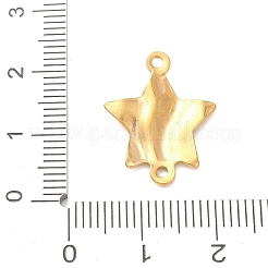 Ciondoli con connettori a maglie testurizzate in acciaio inossidabile 304&nbsp;STAS-K302-02H-G