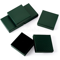 5 Stück Schmuckverpackungsboxen aus Karton mit Rautenstruktur und Schwamm im Inneren&nbsp;CBOX-TA0001-18E