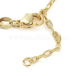 Bracelets en laiton à maillons en zircone cubique transparent&nbsp;BJEW-Q336-01A-G