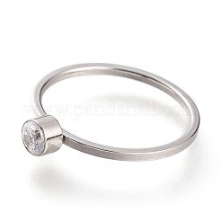 Fingerringe aus Edelstahl 304&nbsp;RJEW-B0005-7-02P