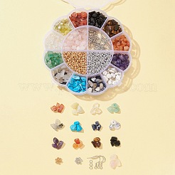 Kit per la creazione di orecchini con chip di pietre preziose fai da te&nbsp;DIY-FS0003-19