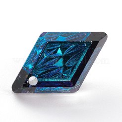 Pendentifs en strass en verre gaufré&nbsp;GLAA-J101-04B