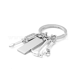 Porte-clés en acier inoxydable 201&nbsp;X-KEYC-A010-04