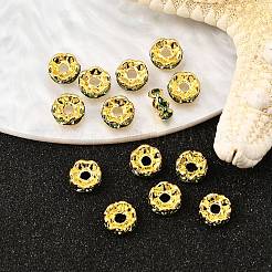 Messing Klasse A Strass Zwischenperlen&nbsp;RSB028NF-10G