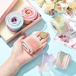 Ruban d'organza polyester&nbsp;SRIB-FZC0001-001A