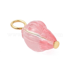 Anhänger aus transparentem Glas mit Sprühfarbe&nbsp;PALLOY-JF03689-01