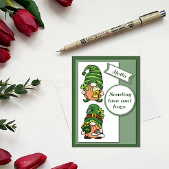 Klarsichtstempel aus PVC-Kunststoff&nbsp;DIY-WH0618-0024