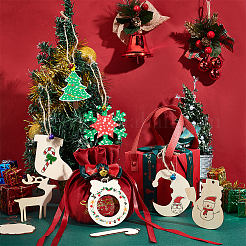 Kit de fabrication de décoration pendentif bricolage sur le thème de noël&nbsp;DIY-WH0430-094