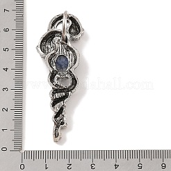 Pendenti con diaspro blu naturale&nbsp;G-A224-03AS-07