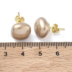 Ohrstecker aus Messing und ABS-Kunststoff mit Imitationsperlen für Damen&nbsp;PL-CBA760A-03A-G03
