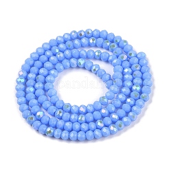 Chapelets de perles en verre opaque de couleur unie&nbsp;EGLA-A044-P2mm-L17