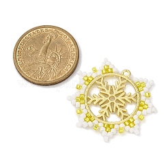 Anhänger aus Glasperlen mit Weihnachtsmotiv&nbsp;PALLOY-MZ00809-01