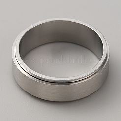 Bague rotative simple en acier inoxydable 304&nbsp;RJEW-WH0011-10F-P