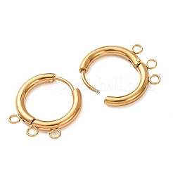 Accesorios para pendientes de aro huggie de acero inoxidable 304&nbsp;STAS-D183-03A-G