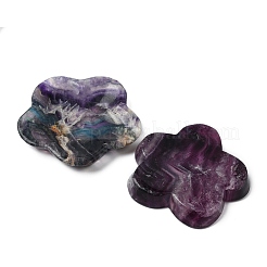 Natürliche Fluorit geschnitzte Blumenfiguren Statuen für die Schreibtischdekoration zu Hause&nbsp;DJEW-A016-02