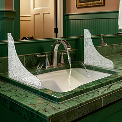 Protector impermeable para lavabo de acrílico&nbsp;FIND-WH0366-386