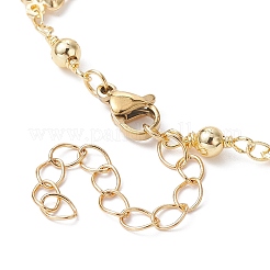 Realizzazione di braccialetti fatti a mano con catene a maglie in ottone a farfalla&nbsp;AJEW-JB01150-26
