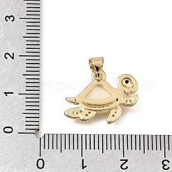 Pendentifs en laiton zircon cubique micro pavé noir&nbsp;CU-CBAF50C-07G
