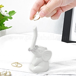 Espositori per anelli in porcellana a forma di elefante&nbsp;PW-WGEE39C-01