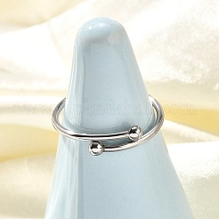 Offene Manschettenringe aus 304 Edelstahl für Damen&nbsp;RJEW-F170-03P-02