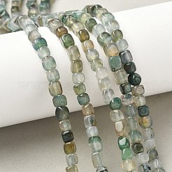 Brins de perles d'agate veines de dragon naturelles (teintes et chauffées)&nbsp;G-G177-E11-03