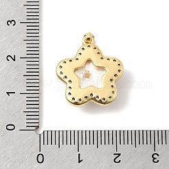 Pendentifs en laiton zircon cubique transparent&nbsp;KK-Z160-11G