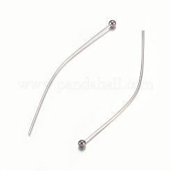 Anlaufgeschützte Kugelkopfstifte aus Edelstahl 304&nbsp;STAS-O105-04-0.6x40mm