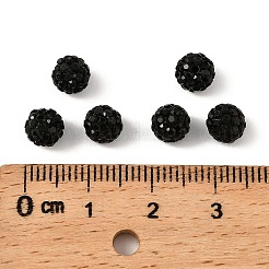 Polymer Ton Strass Perlen&nbsp;RB-H284-6MM-Half-280