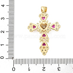 Ottone micro spianare pendenti zirconi&nbsp;KK-H279-09G-05