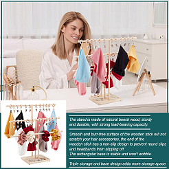 1 Set mit 3 Schmuck-Organizern aus Kiefernholz mit T-Profil&nbsp;DIY-PH0022-94