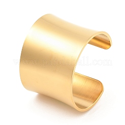 Offene Manschettenarmreifen aus 304 Edelstahl&nbsp;BJEW-U015-01G